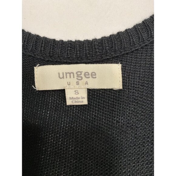 Umgee Hippie Cardigan Vest Crocheted with Fringe Size Small - Picture 4 of 7